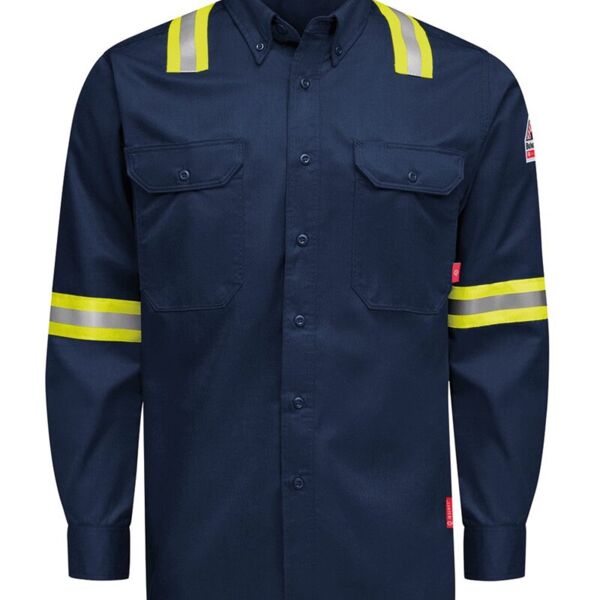 Bulwark Men's Nomex® Comfort Enhanced-Vis Woven Long Sleeve Shirt QS26EVH Men's Nomex® Comfort Enhanced-Vis Woven Long Sleeve Shirt Thumbnail