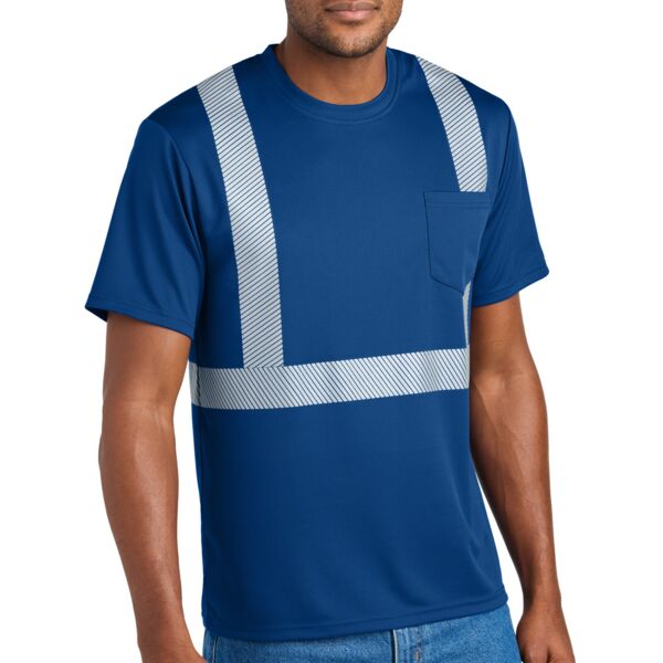 CornerStone Enhanced Visibility Segmented Tape Tee CS206 Enhanced Visibility Segmented Tape Tee Thumbnail