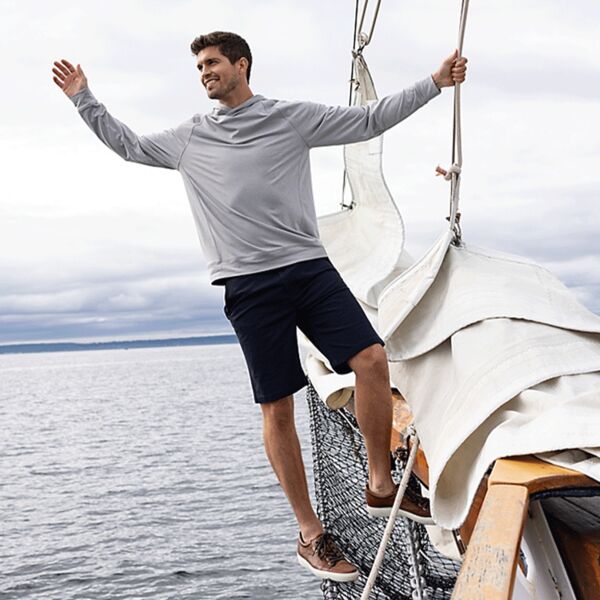 Cutter & Buck Cutter & Buck Adapt Knit Recycled Mens Heathered Hooded Pullover MCK01341 Cutter & Buck Adapt Knit Recycled Mens Heathered Hooded Pullover Thumbnail