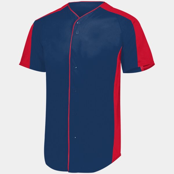 Augusta Sportswear Full-Button Baseball Jersey 1655 Full-Button Baseball Jersey Thumbnail