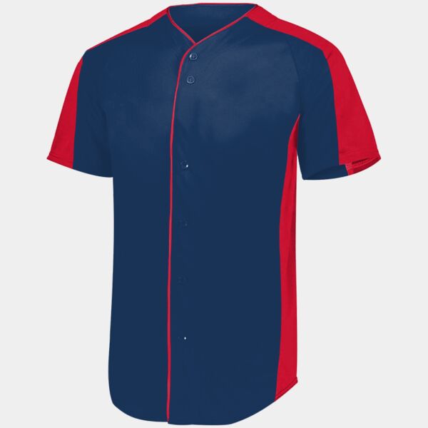 Augusta Sportswear Youth Full-Button Baseball Jersey 1656 Youth Full-Button Baseball Jersey Thumbnail