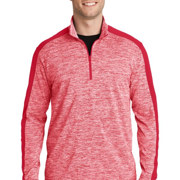 Sport Tek PosiCharge ® Electric Heather Colorblock 1/4 Zip Pullover ST397 PosiCharge ® Electric Heather Colorblock 1/4 Zip Pullover Thumbnail